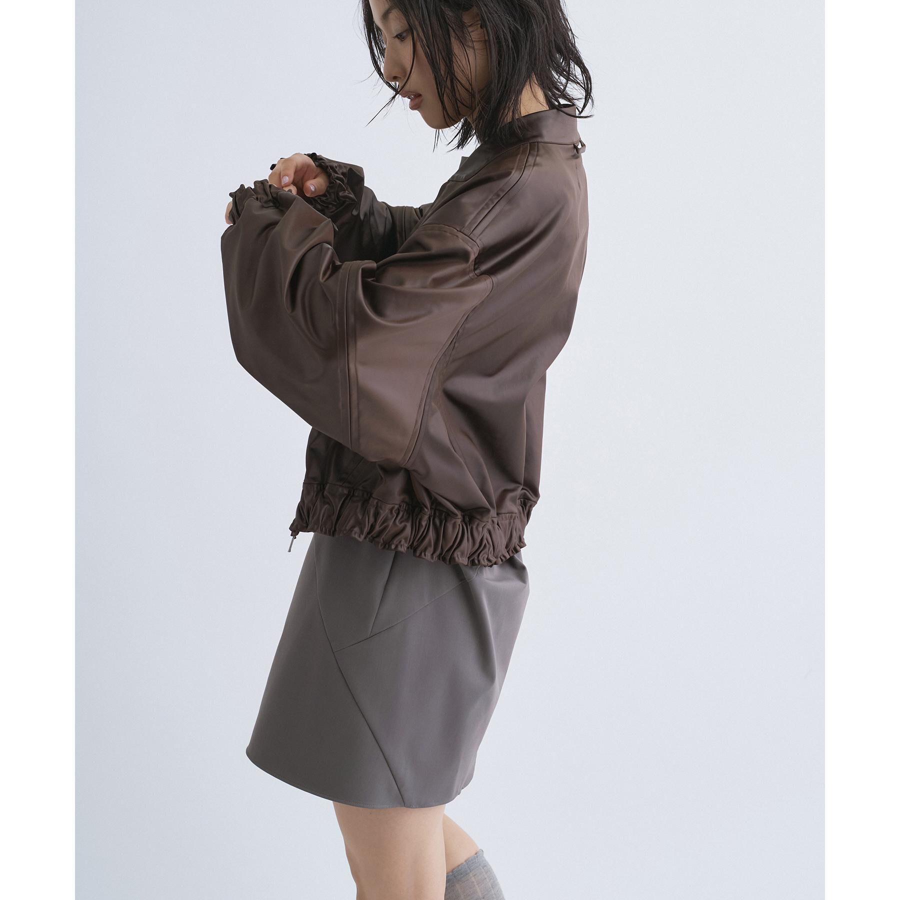 CODE A「【Re】satin bomber jacket」|ブルゾン・スタジャン|