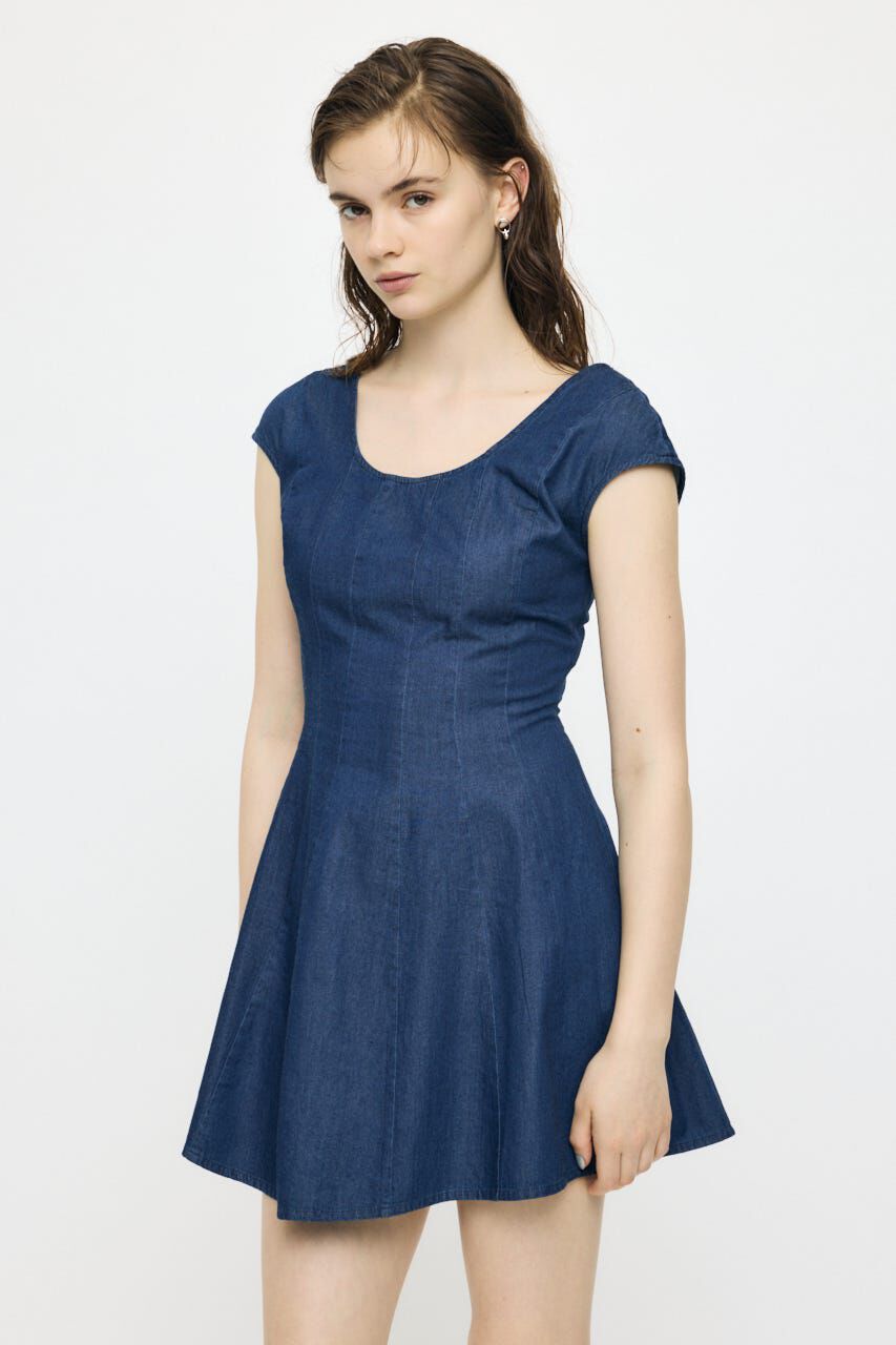 MOUSSY「DENIM MINI  ドレス」|ワンピース|