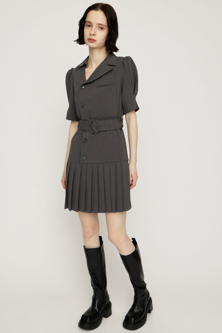SLY「ASYMMETRY PLEATS ショートワンピース」|ワンピース|