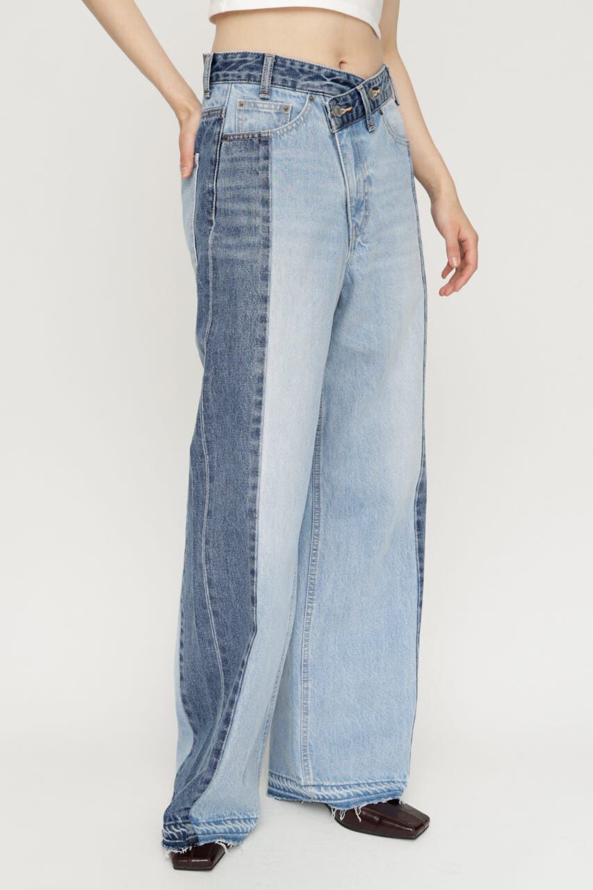 SLY「TONAL MIX DENIM パンツ」|デニム|