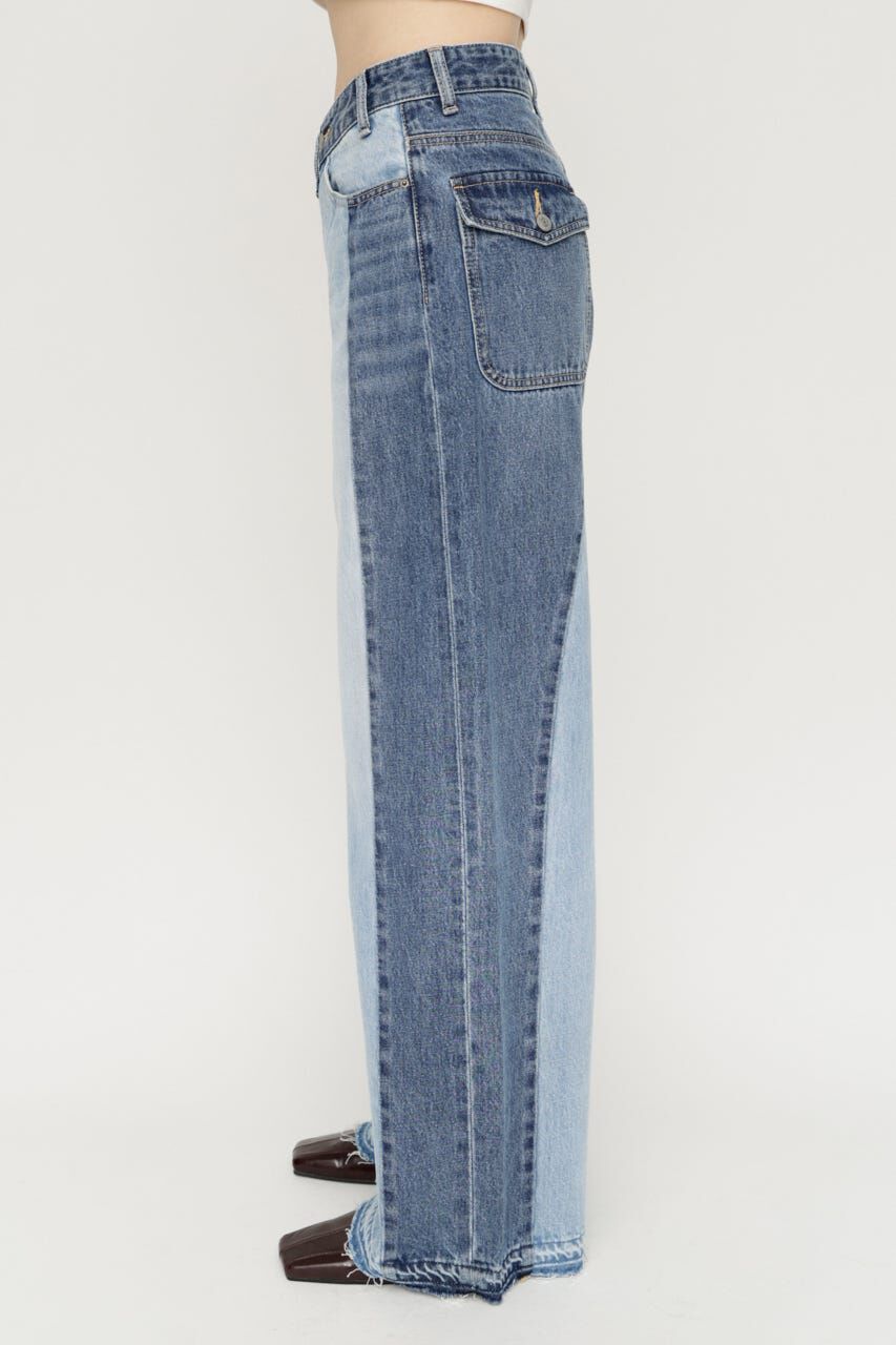 SLY「TONAL MIX DENIM パンツ」|デニム|