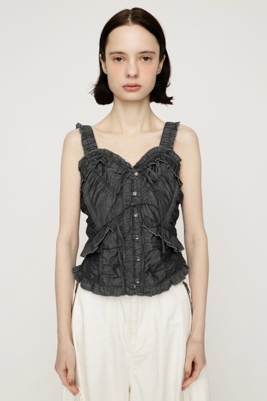 SLY「DUNGAREE SQUEEZE CAMI ブラウス」|キャミソール|