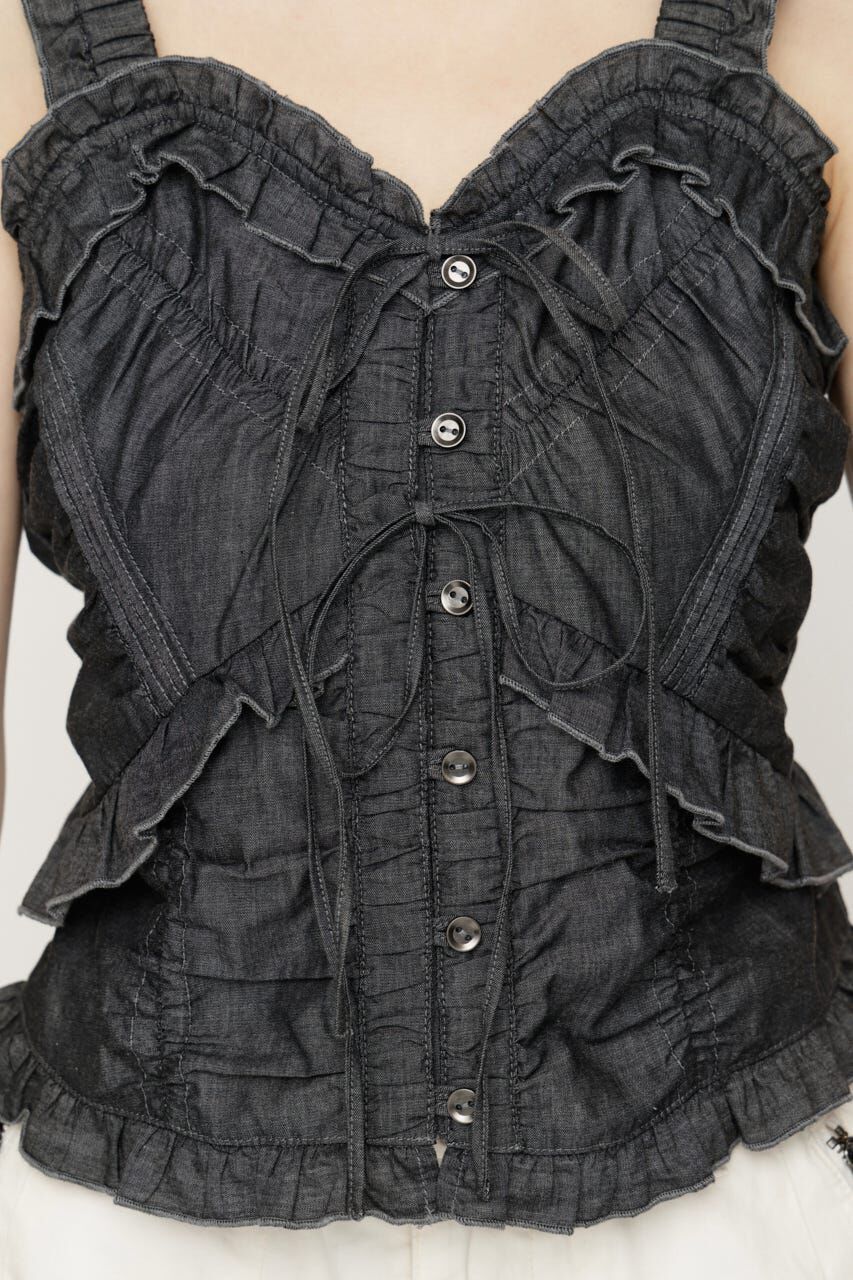 SLY「DUNGAREE SQUEEZE CAMI ブラウス」|キャミソール|