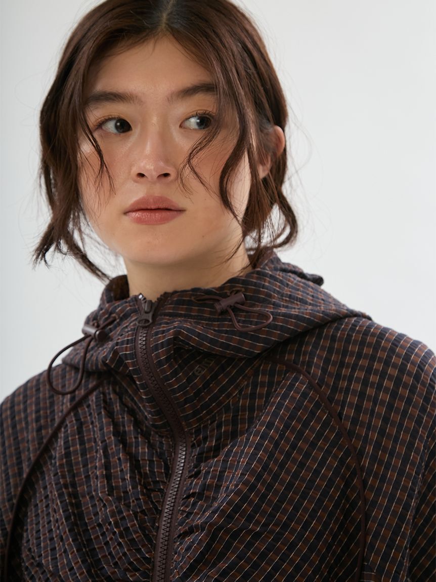 emmi atelier「ライトシアーフーディーブルゾン」|ブルゾン・スタジャン|