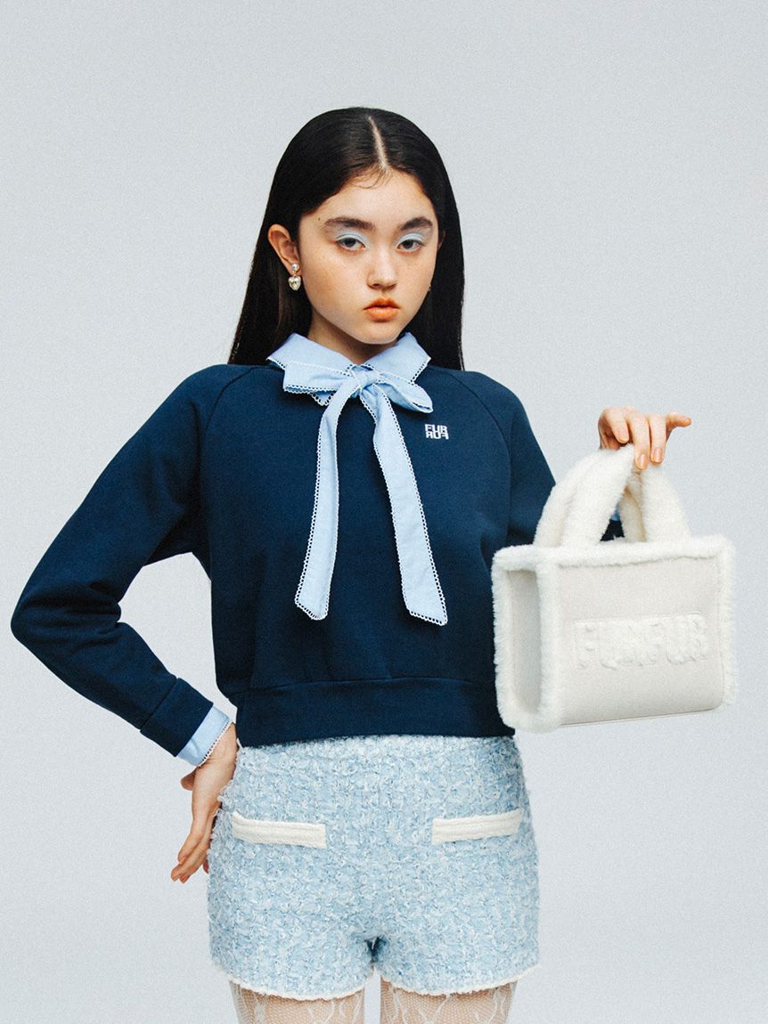 FURFUR「【WEB・一部店舗限定カラー】シャツドッキングボウタイスウェット」|スウェット・ジャージ|