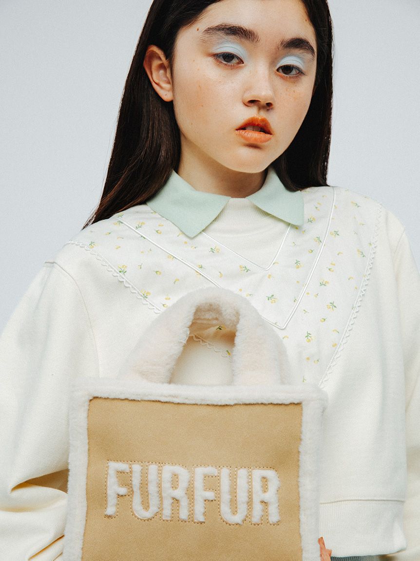 FURFUR「Vディテールフラワースウェット」|スウェット・ジャージ|