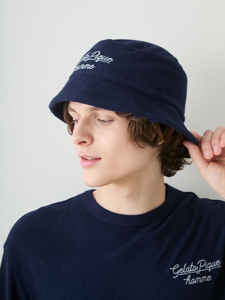 GELATO PIQUE HOMME「【HOMME】【接触冷感】【UVカット】パイルワンポイントロゴ刺繍ハット」|その他|