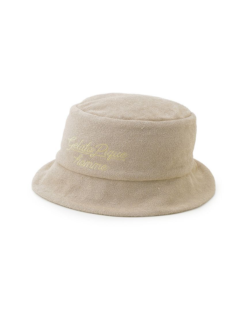 GELATO PIQUE HOMME「【HOMME】【接触冷感】【UVカット】パイルワンポイントロゴ刺繍ハット」|その他|BEG