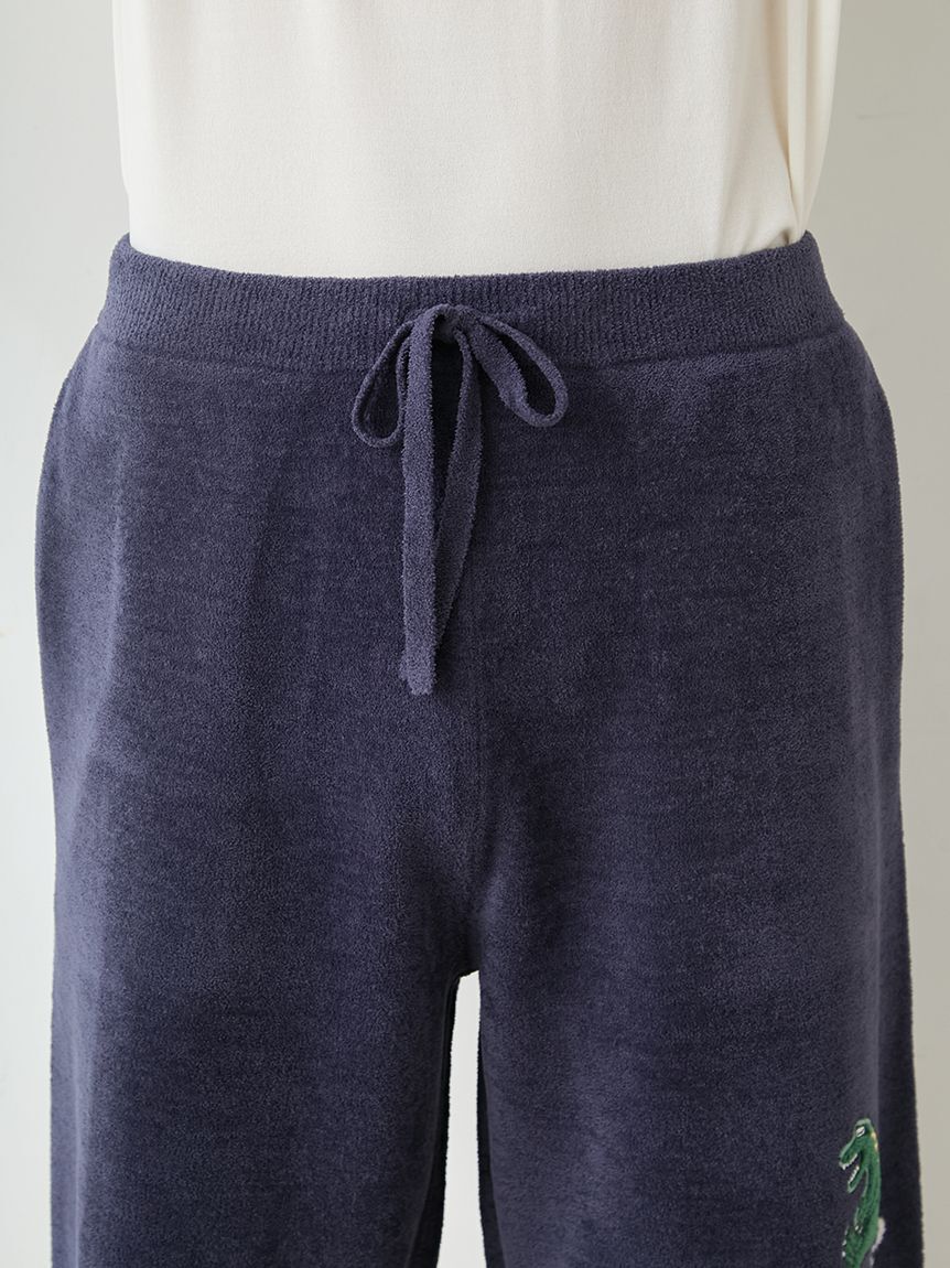 GELATO PIQUE HOMME「【ONLINE限定】【HOMME】エアリーモコスリーピングダイナソージャガードプルオーバー&ハーフパンツセット」|ルームウェア|