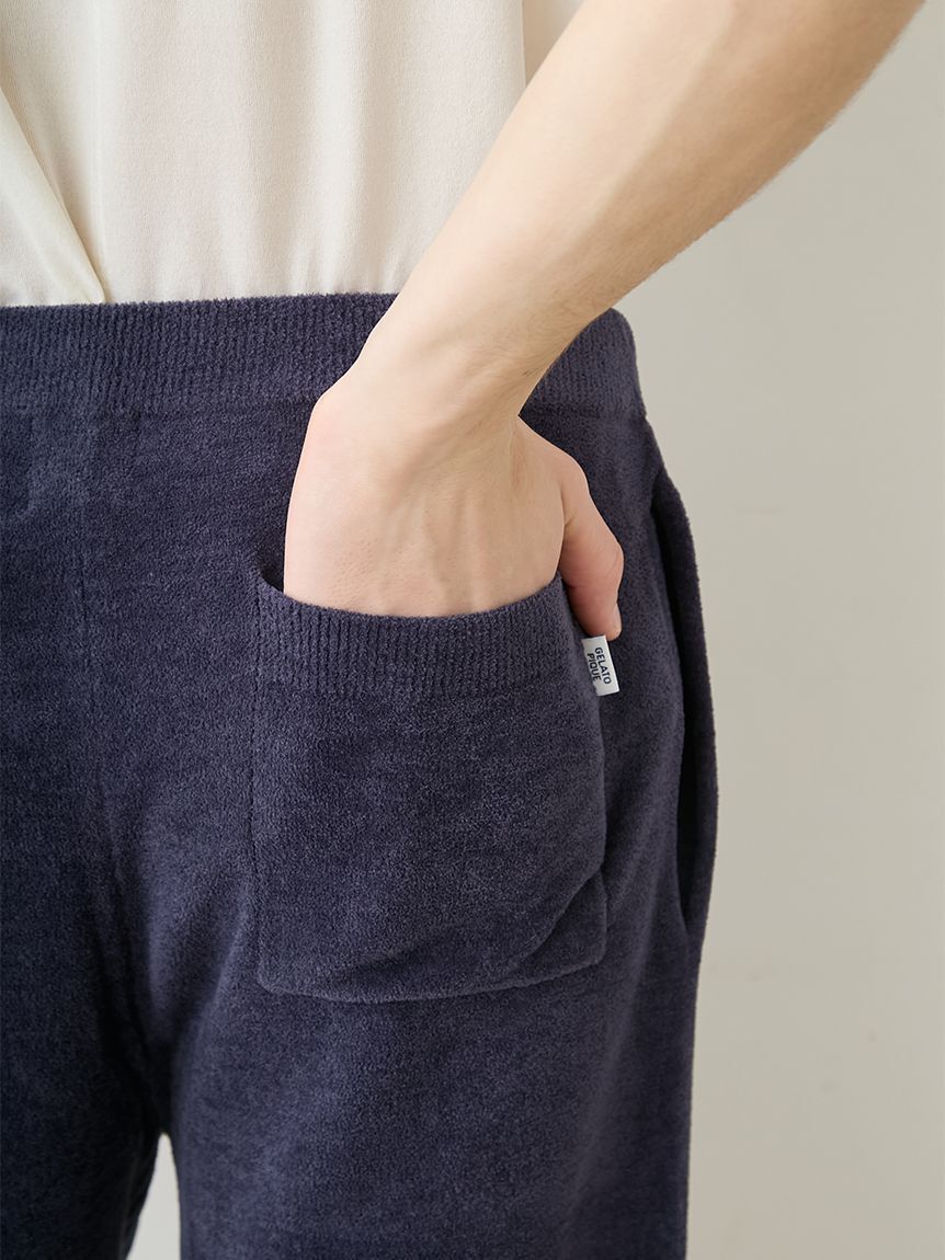 GELATO PIQUE HOMME「【ONLINE限定】【HOMME】エアリーモコスリーピングダイナソージャガードプルオーバー&ハーフパンツセット」|ルームウェア|