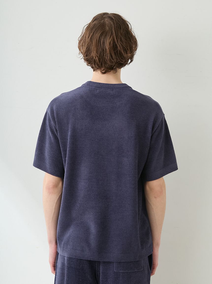 GELATO PIQUE HOMME「【ONLINE限定】【HOMME】エアリーモコスリーピングダイナソージャガードプルオーバー&ハーフパンツセット」|ルームウェア|