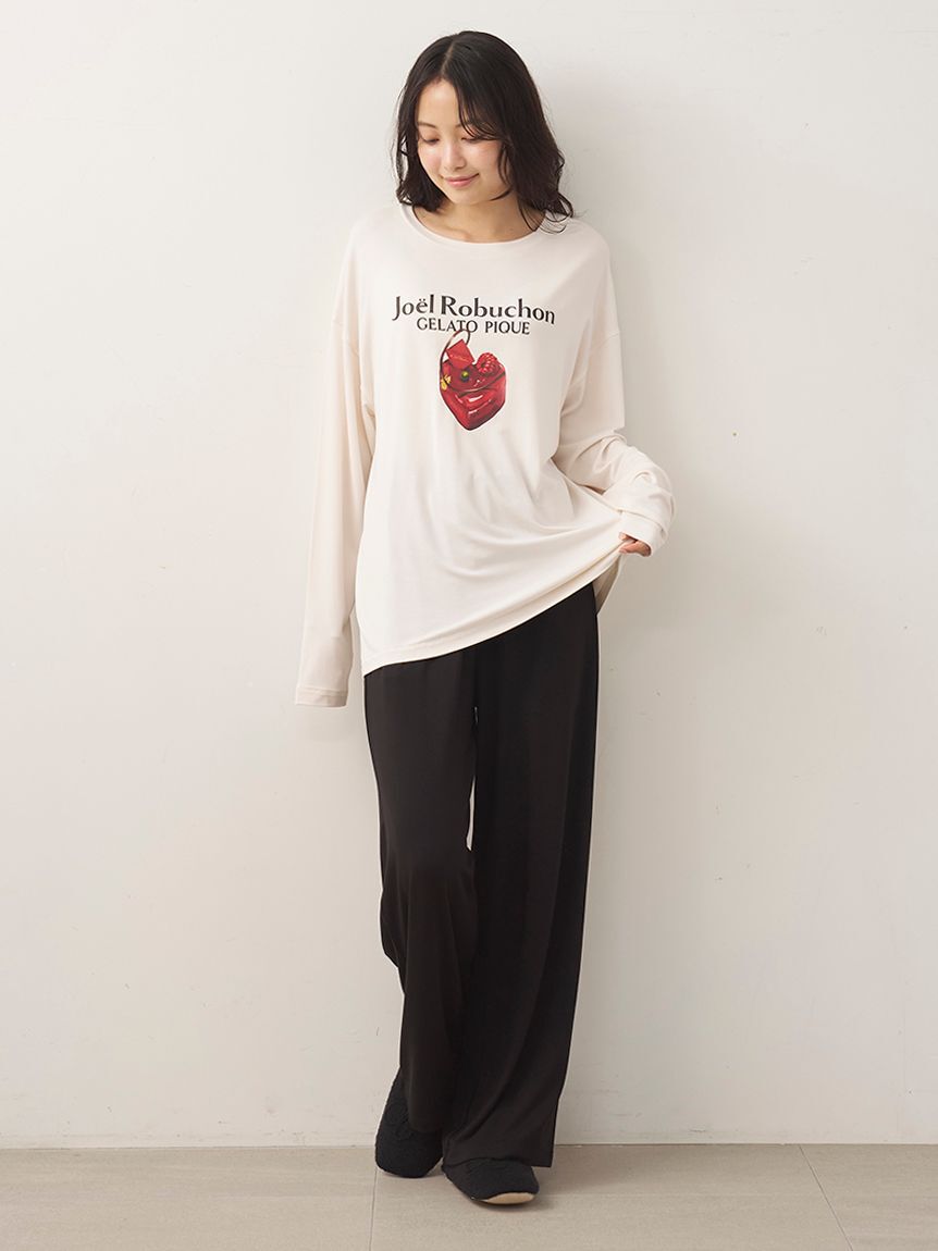 gelato pique「【JOEL ROBUCHON】ワンポイントロンT」|ルームウェア|