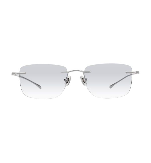  「SUNCUTGlasses/UV100%CUT リムレス サングラス | チタン [度無し専用] カラーレンズ 紫外線対策 UVカット」|サングラス|