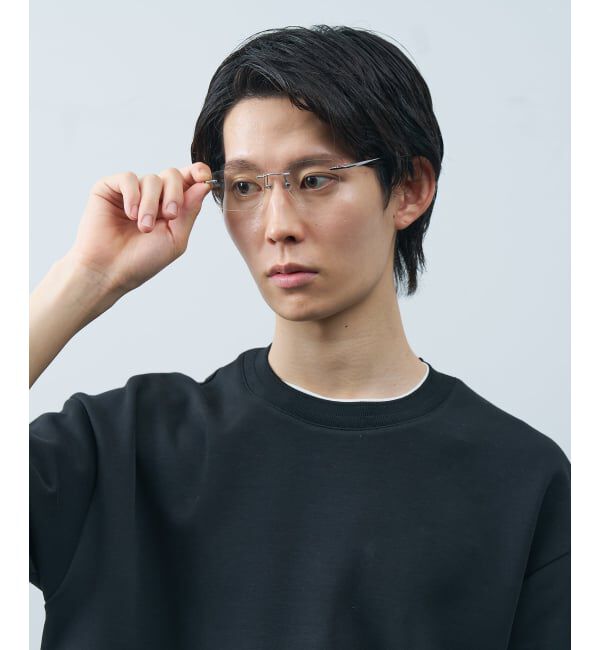  「SUNCUTGlasses/UV100%CUT リムレス サングラス | チタン [度無し専用] カラーレンズ 紫外線対策 UVカット」|サングラス|