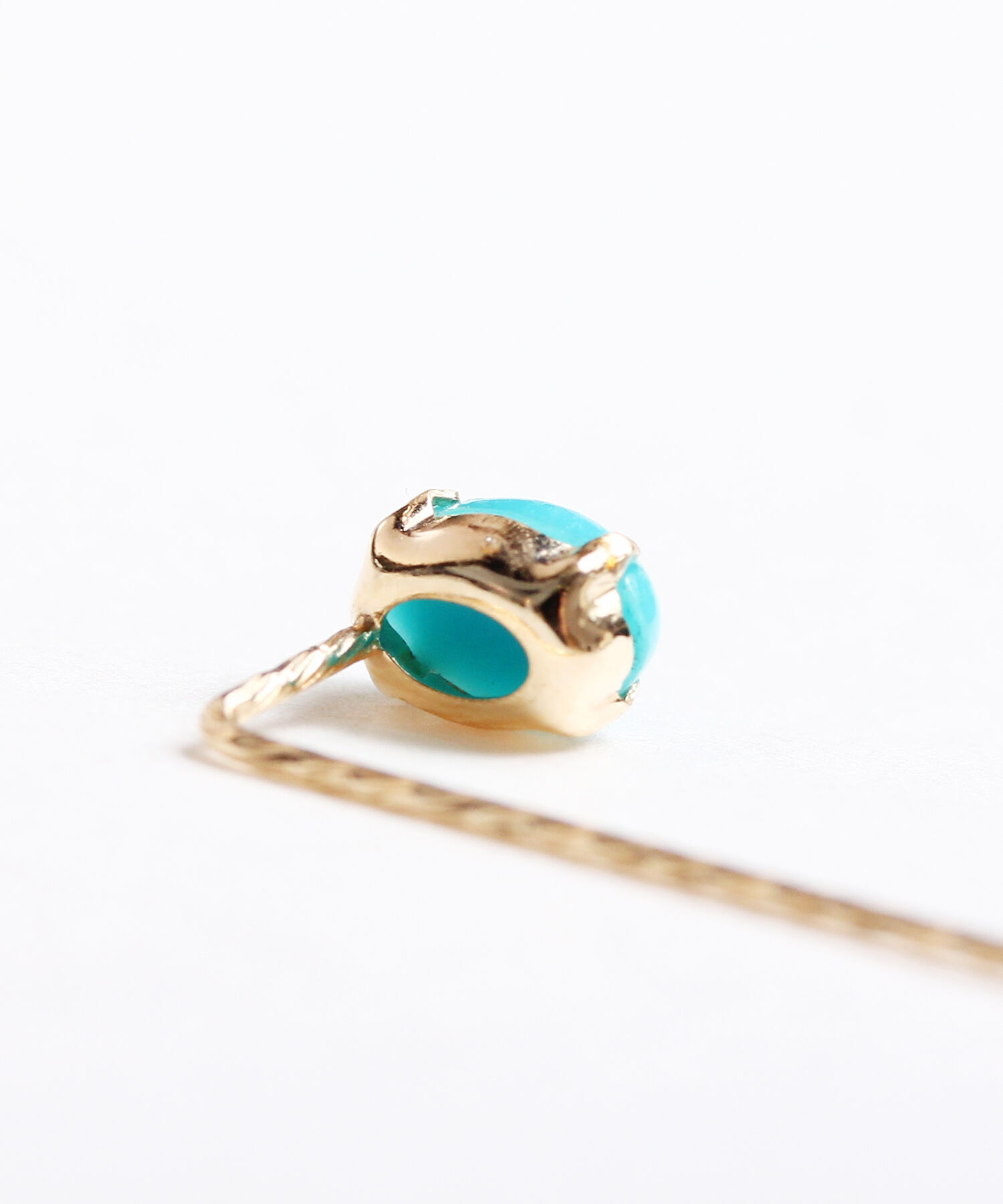 JUPITER「【K10】天然石ロングバーピアス/ターコイズ」|ピアス|