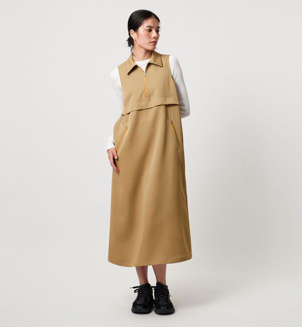 UNITED ARROWS「＜TO UNITED ARROWS＞シャツカラー ノースリーブ ワンピース」|ワンピース|