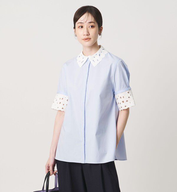 UNITED ARROWS「エンブロイダリー シャツ ブラウス 4WAY」|シャツ・ブラウス|