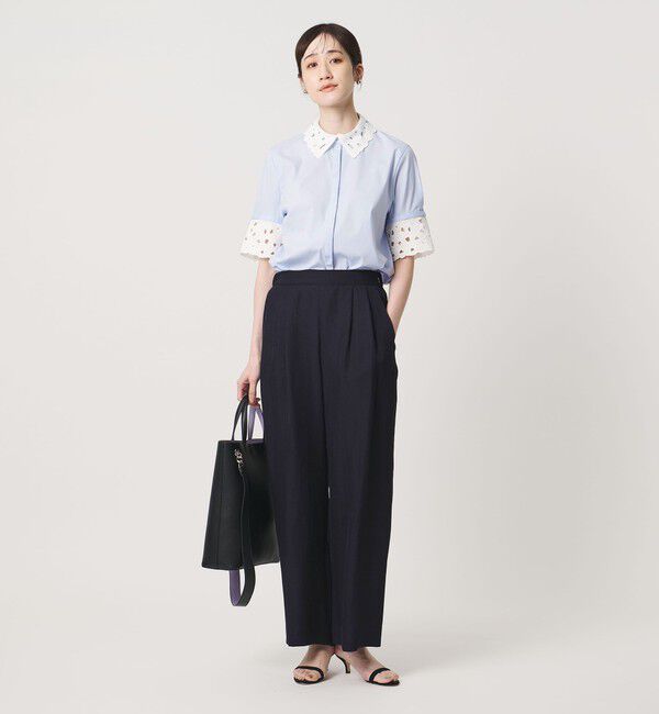 UNITED ARROWS「エンブロイダリー シャツ ブラウス 4WAY」|シャツ・ブラウス|