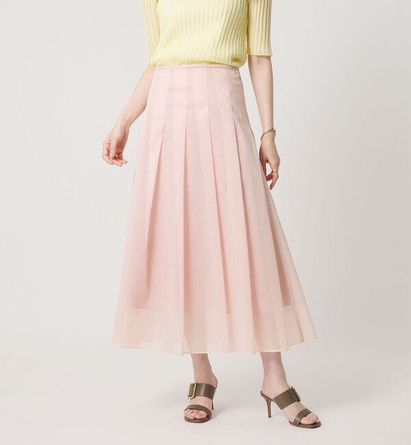 UNITED ARROWS「LINEAESSE シアー スカート ‐ウォッシャブル‐」|スカート|