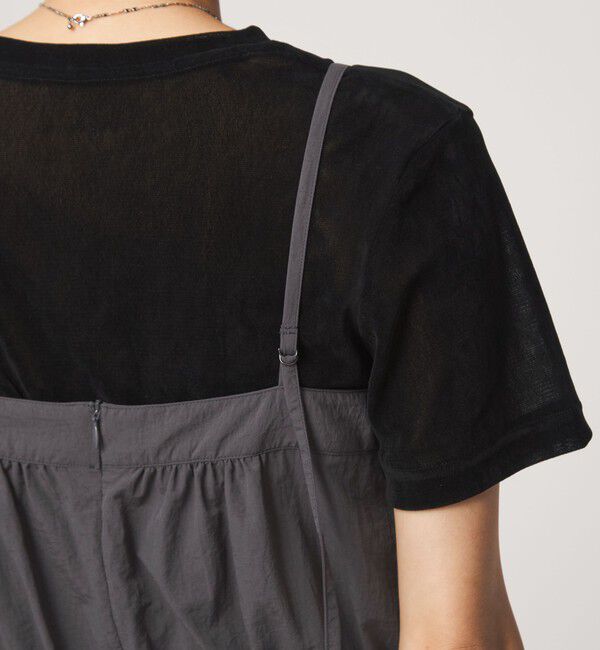 UNITED ARROWS green label relaxing「ウスカル キャミソール サロペット UVカット 撥水 接触冷感」|オールインワン|