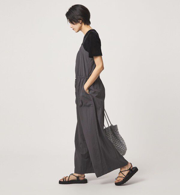 UNITED ARROWS green label relaxing「ウスカル キャミソール サロペット UVカット 撥水 接触冷感」|オールインワン|