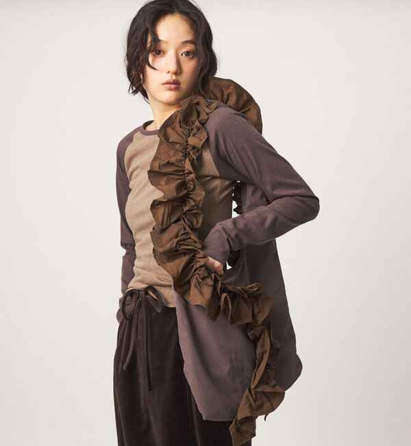 UNITED ARROWS green label relaxing「フリルワンショルダー トートバッグ」|ショルダー・メッセンジャー|
