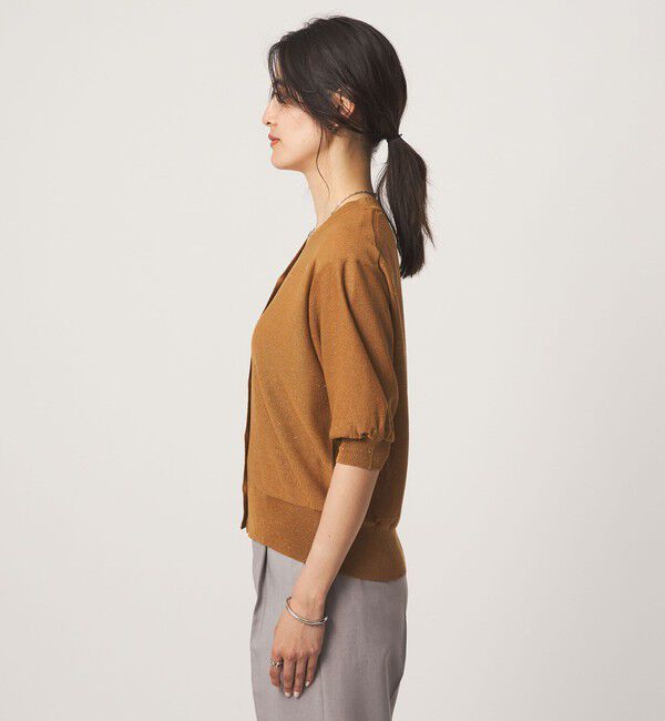 UNITED ARROWS green label relaxing「スパンコール ラメ Vネック ニット カーディガン」|カーディガン|