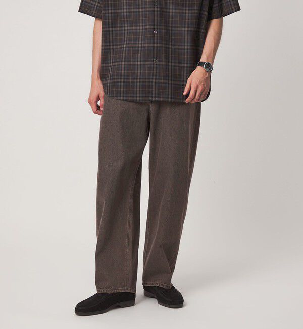 UNITED ARROWS green label relaxing「サマー デニム カーブ パンツ」|デニム|DK.BROWN
