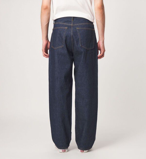 UNITED ARROWS green label relaxing「FINE BASIC スライバー デニム ワイド パンツ」|デニム|