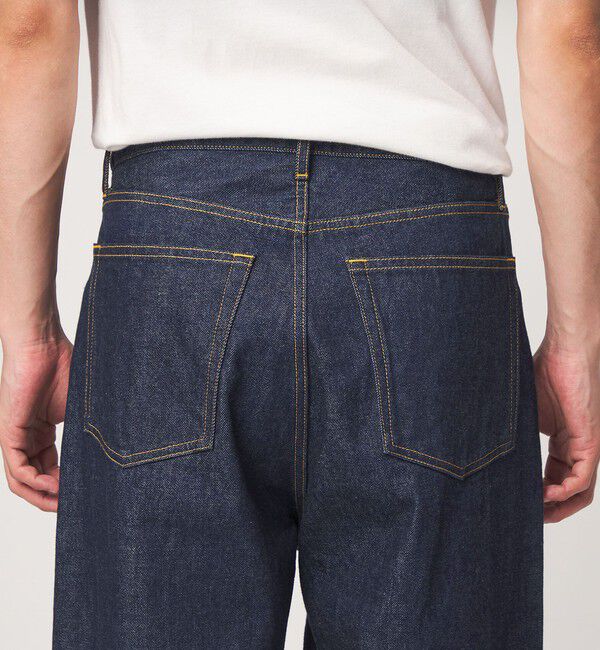 UNITED ARROWS green label relaxing「FINE BASIC スライバー デニム ワイド パンツ」|デニム|