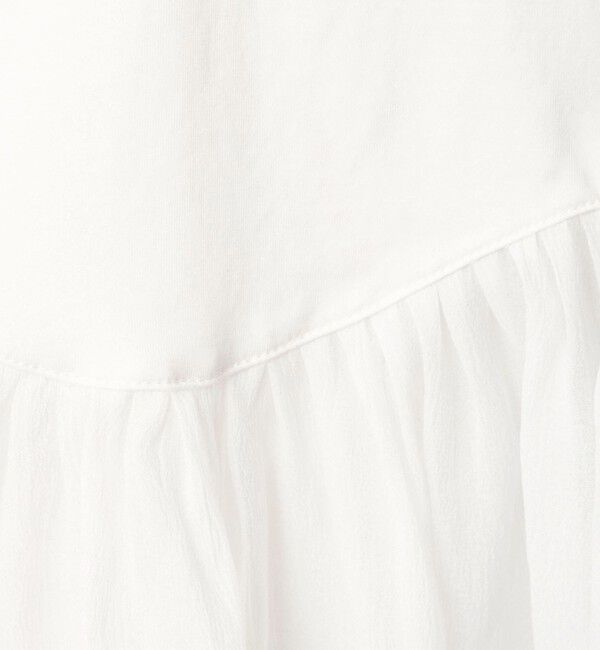 UNITED ARROWS green label relaxing「シアー コンビ 5分袖 プルオーバー カットソー」|Tシャツ・カットソー|
