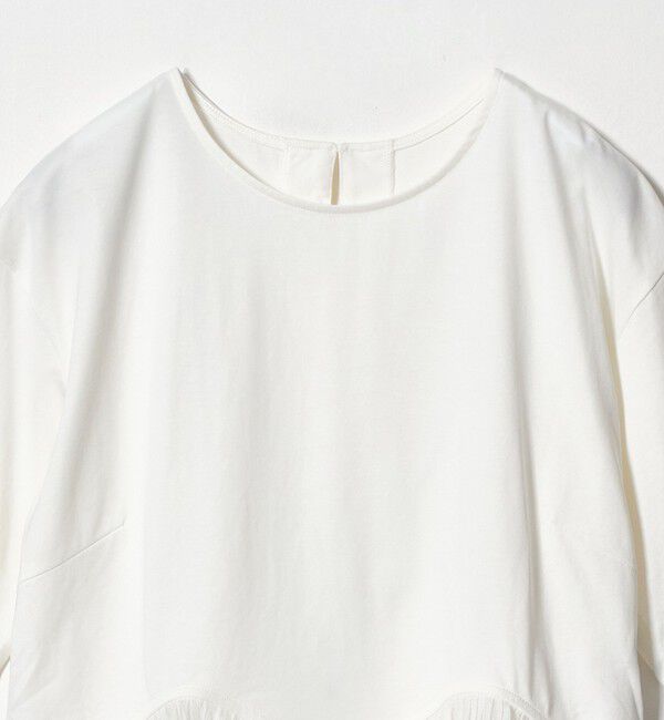 UNITED ARROWS green label relaxing「シアー コンビ 5分袖 プルオーバー カットソー」|Tシャツ・カットソー|