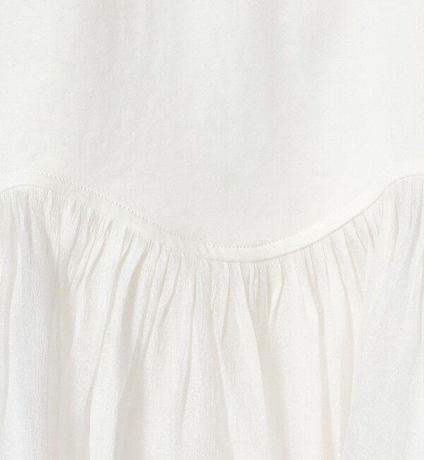 UNITED ARROWS green label relaxing「シアー コンビ 5分袖 プルオーバー カットソー」|Tシャツ・カットソー|