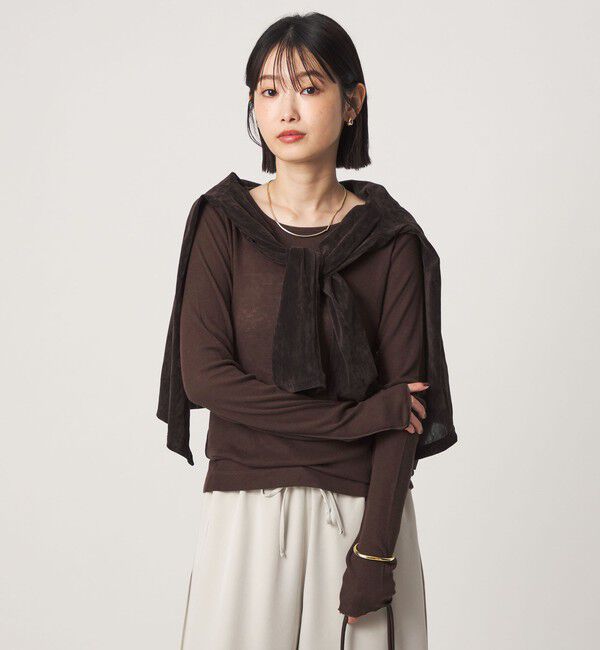 UNITED ARROWS green label relaxing「［size SHORTあり］テレコ クルーネック プルオーバー」|Tシャツ・カットソー|