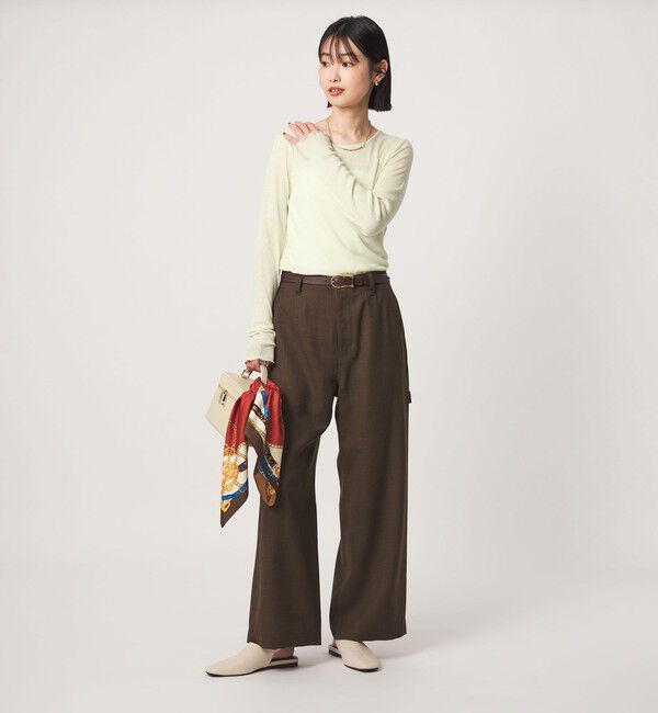 UNITED ARROWS green label relaxing「［size SHORTあり］テレコ クルーネック プルオーバー」|Tシャツ・カットソー|