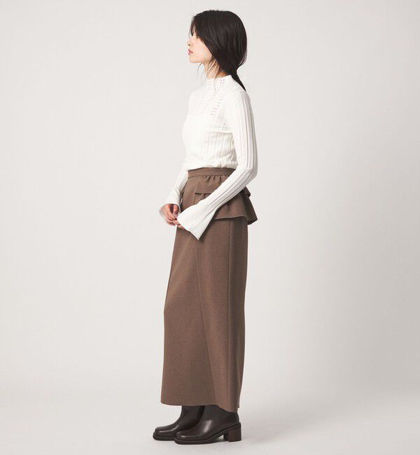 EMMEL REFINES「＜EMMEL REFINES＞EM ウエストフリル ロングスカート」|スカート|