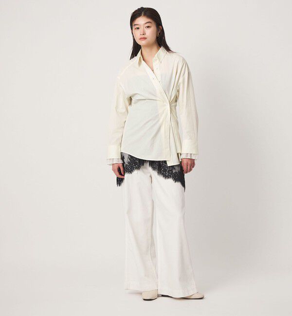 UNITED ARROWS green label relaxing「＜GLR_MINE＞プリーツスリーブ シェイプ シャツ」|シャツ・ブラウス|