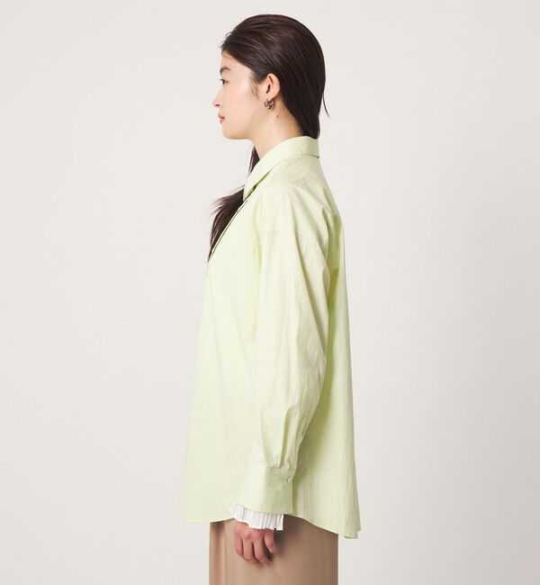 UNITED ARROWS green label relaxing「＜GLR_MINE＞プリーツスリーブ シェイプ シャツ」|シャツ・ブラウス|
