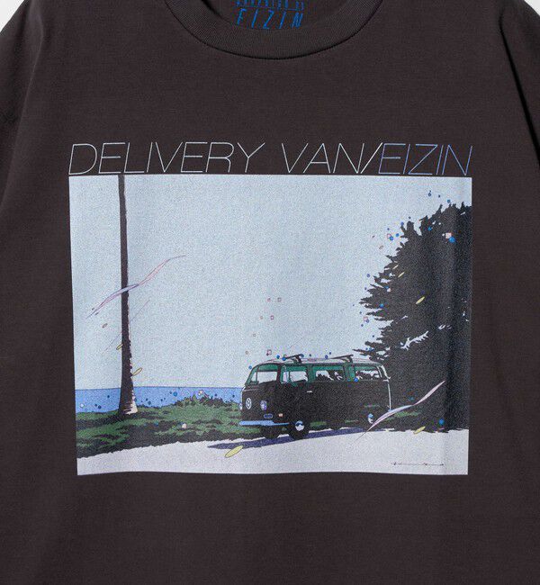 BEAUTY&YOUTH UNITED ARROWS「【別注】＜EIZIN SUZUKI＞DELIVERY VAN プリント Tシャツ」|Tシャツ・カットソー|