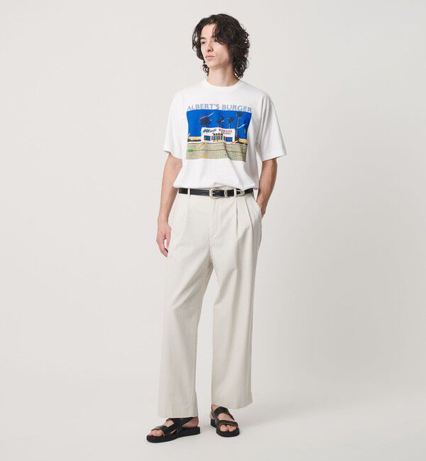 BEAUTY&YOUTH UNITED ARROWS「【別注】＜EIZIN SUZUKI＞ALBERT'S BURGER プリント Tシャツ」|Tシャツ・カットソー|