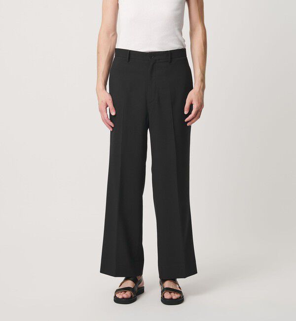 BEAUTY&YOUTH UNITED ARROWS「TR ウーステッド フレア スラックス NO.7 ウォッシャブル」|チノ|