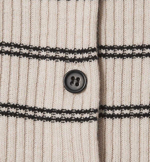 BEAUTY&YOUTH UNITED ARROWS「【WEB限定 Wardrobe DAILY MINIMAL】ボーダー ペプラムニットカーディガン」|カーディガン|