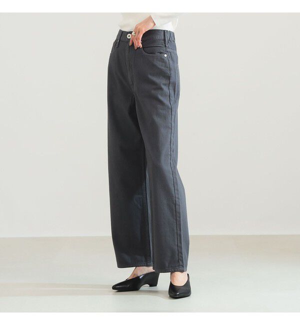 Demi-Luxe BEAMS 「【別注】upper hights / LAZY NIECE サイドゴム デニムパンツ」|デニム|