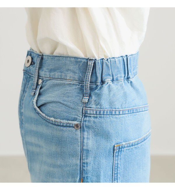 Demi-Luxe BEAMS 「【別注】upper hights / LAZY NIECE サイドゴム デニムパンツ」|デニム|