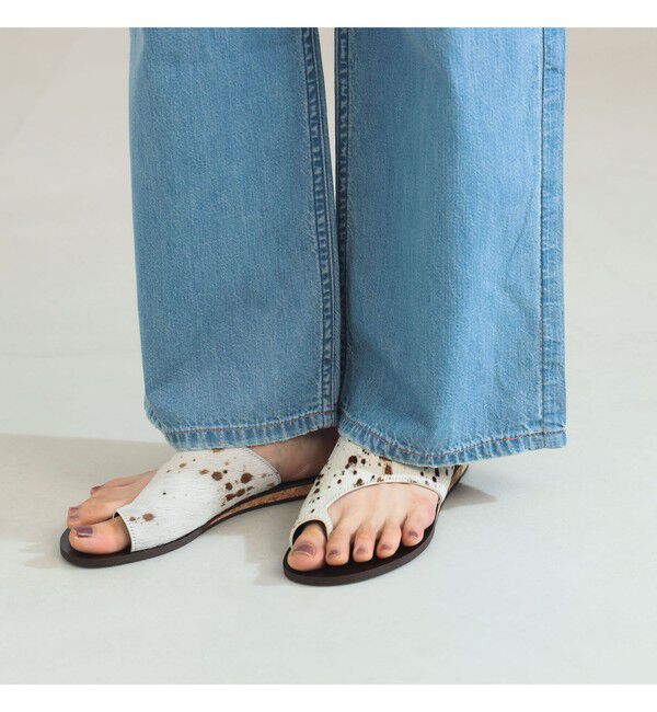 Demi-Luxe BEAMS 「【別注】upper hights / LAZY NIECE サイドゴム デニムパンツ」|デニム|