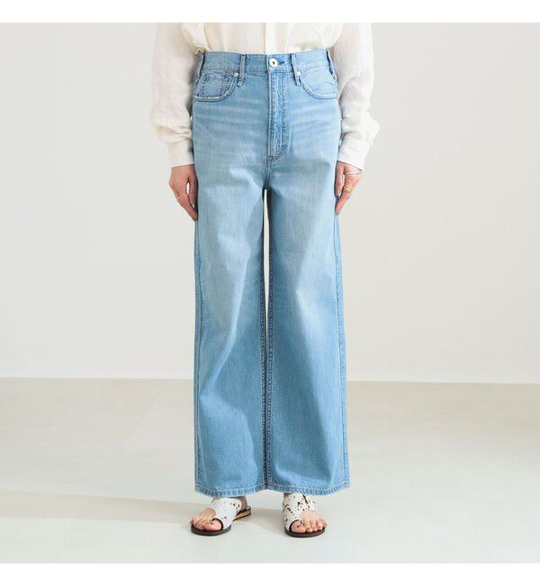 Demi-Luxe BEAMS 「【別注】upper hights / LAZY NIECE サイドゴム デニムパンツ」|デニム|