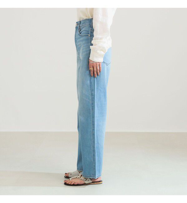 Demi-Luxe BEAMS 「【別注】upper hights / LAZY NIECE サイドゴム デニムパンツ」|デニム|