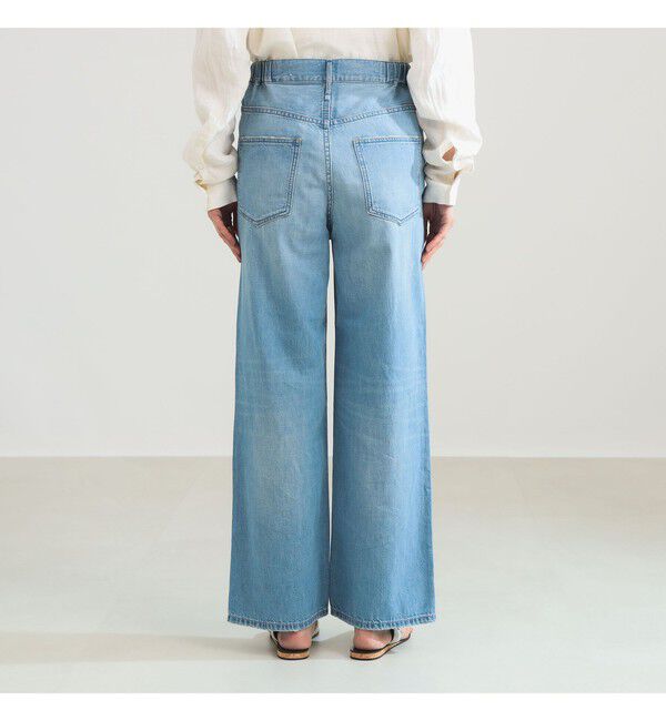 Demi-Luxe BEAMS 「【別注】upper hights / LAZY NIECE サイドゴム デニムパンツ」|デニム|