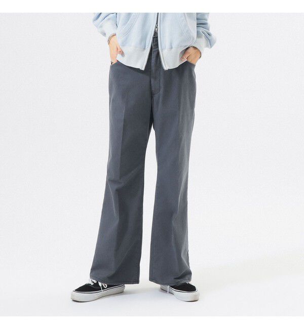 BEAMSBOY「【別注】DICKIES / ウォッシュ フレア パンツ」|チノ|