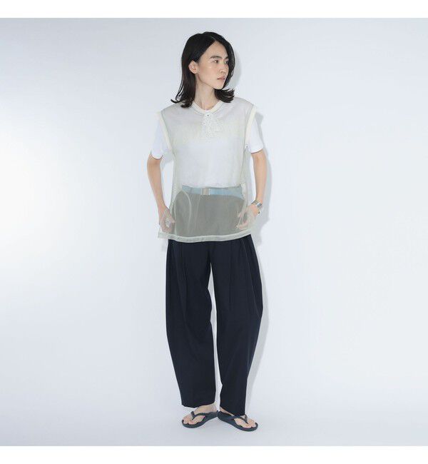 BEAMSBOY「maturely / シャンブレー チュール ノースリーブ」|Tシャツ・カットソー|